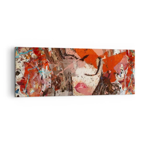 Obraz na plátně - Jaká jsi skutečně nikdo neví - 140x50 cm