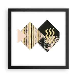 Plakát v černém rámu - Není to tak jednoduché - 30x30 cm