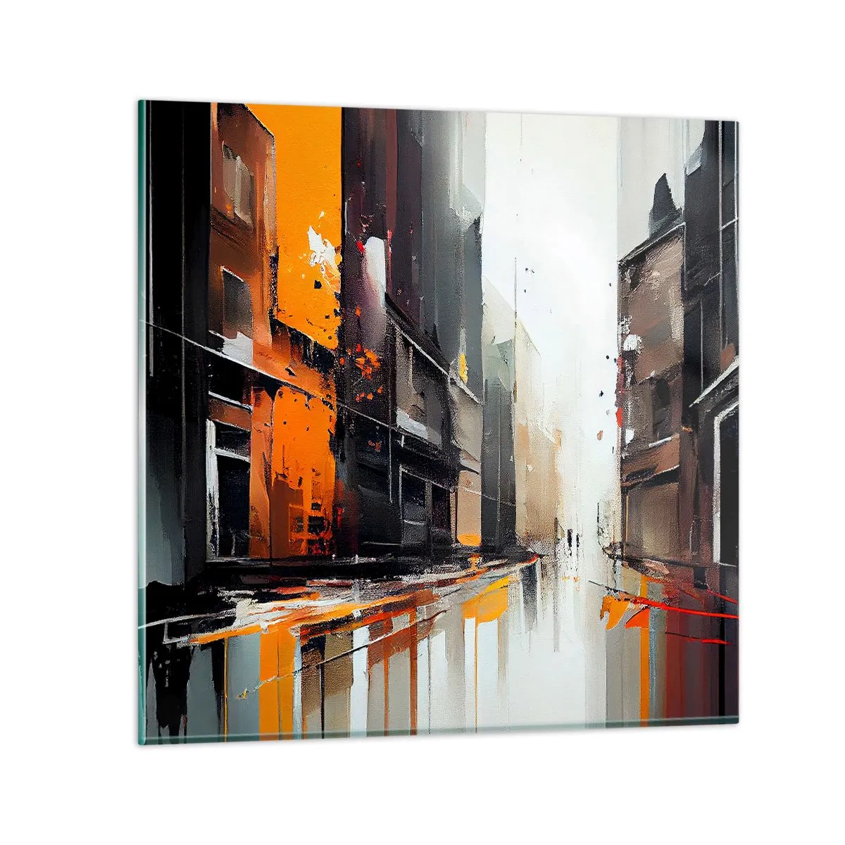 Obraz na skle - Deštivý den - 50x50 cm