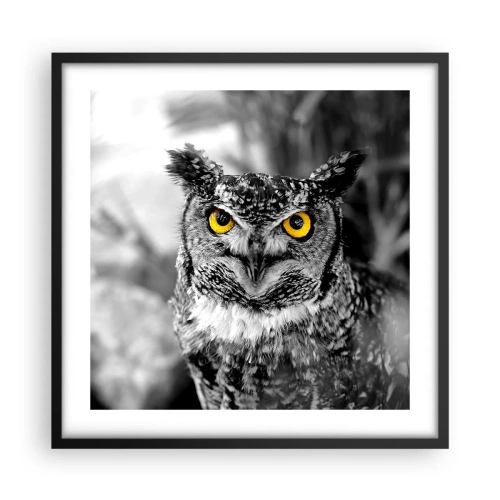 Plakát v černém rámu - Nic se neschová - 50x50 cm