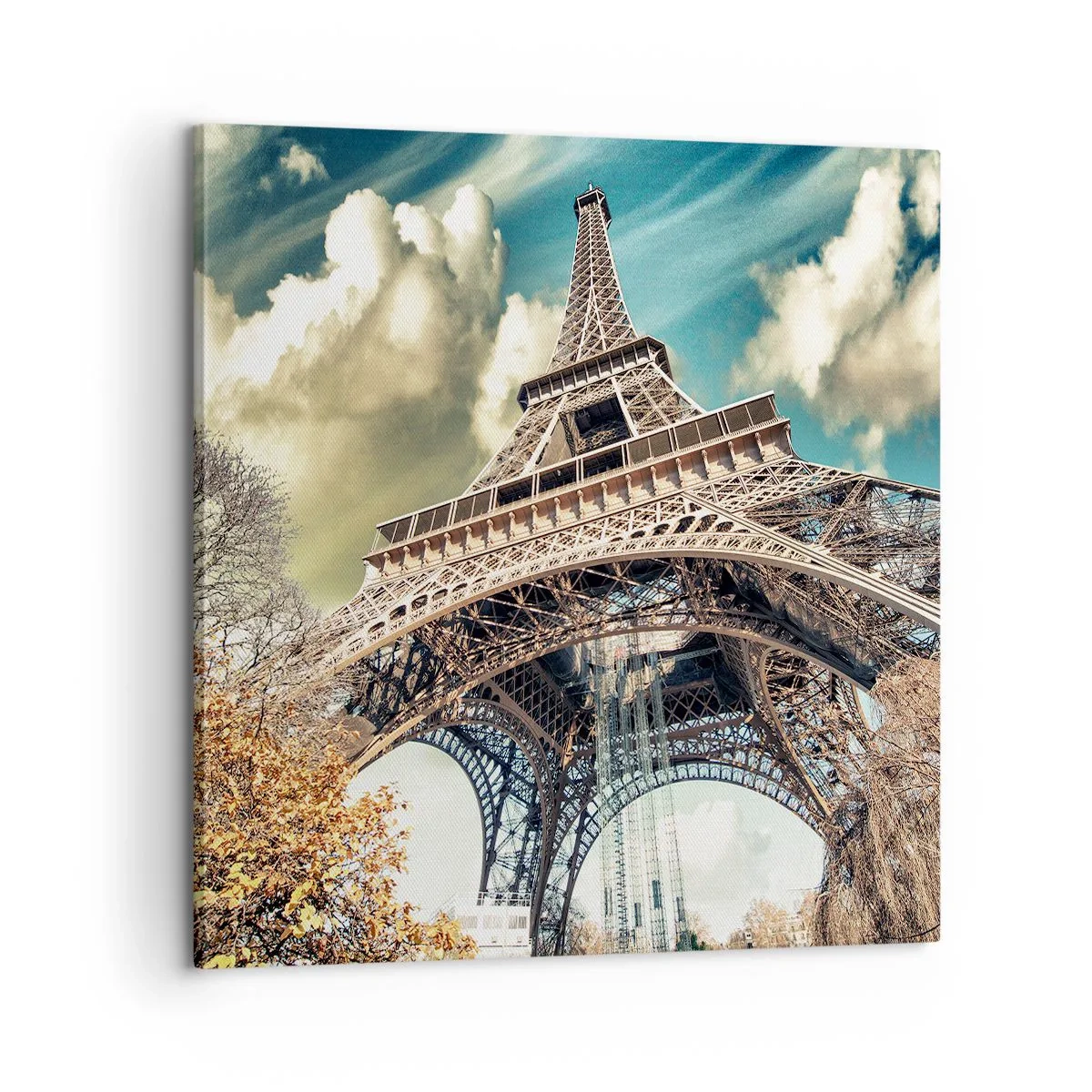 Obraz na plátně - A na podzim v Paříži… - 60x60 cm