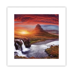 Plakát - Pohled na Středozem - 30x30 cm