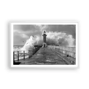 Plakát v bílém rámu - Nebojácná - 91x61 cm