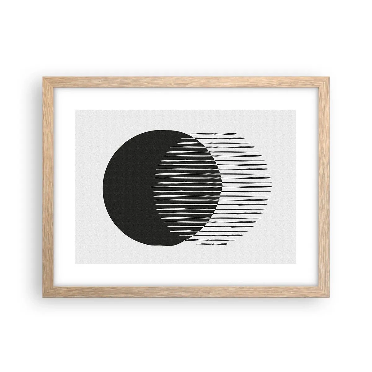 Plakát v rámu světlý dub - Jeho alter ego - 40x30 cm