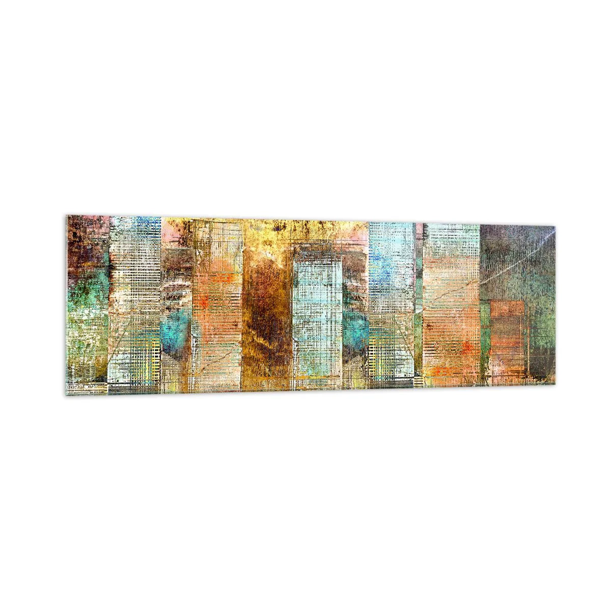 Obraz na skle - Prosluněná metropole - 160x50 cm
