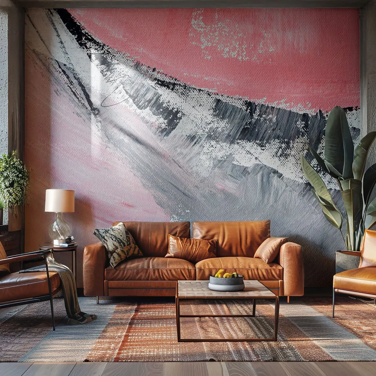 Fototapeta Samolepicí Deluxe Sticker - Sladěná kompozice - Abstrakce, Kus, Pastelové barvy - 250x175 cm