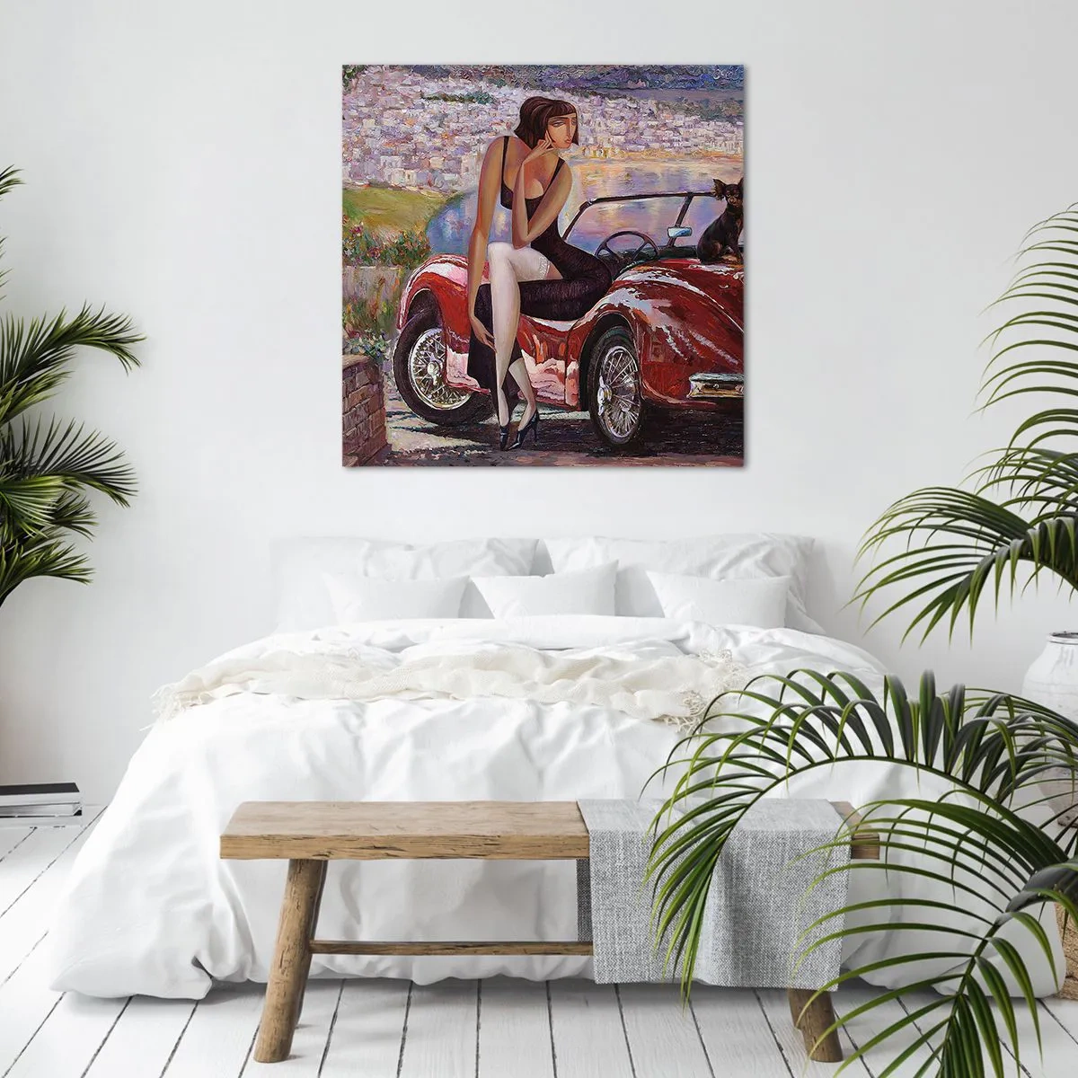 Obraz na plátně - Léto? Jenom na Riviéře - 40x40 cm