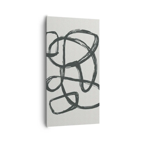 Obraz na plátně - Abstrakce ve smyčce - 65x120 cm