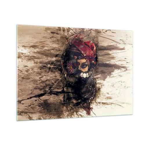 Obraz na skle - Přinejmenším znepokojující - 100x70 cm