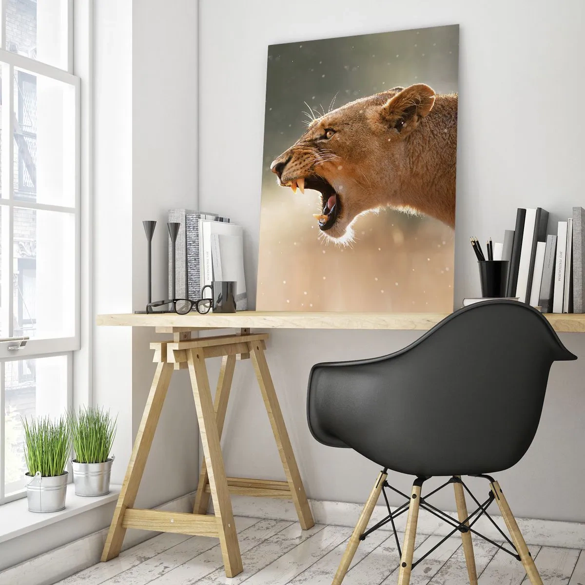 Obraz na skle - Snaž se neposlouchat - 50x70 cm