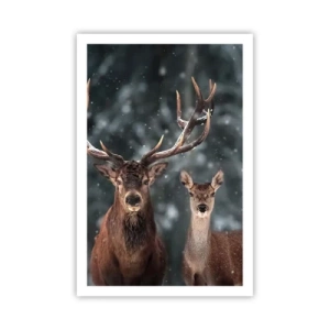 Plakát - Pán lesa se svou ženou - 61x91 cm