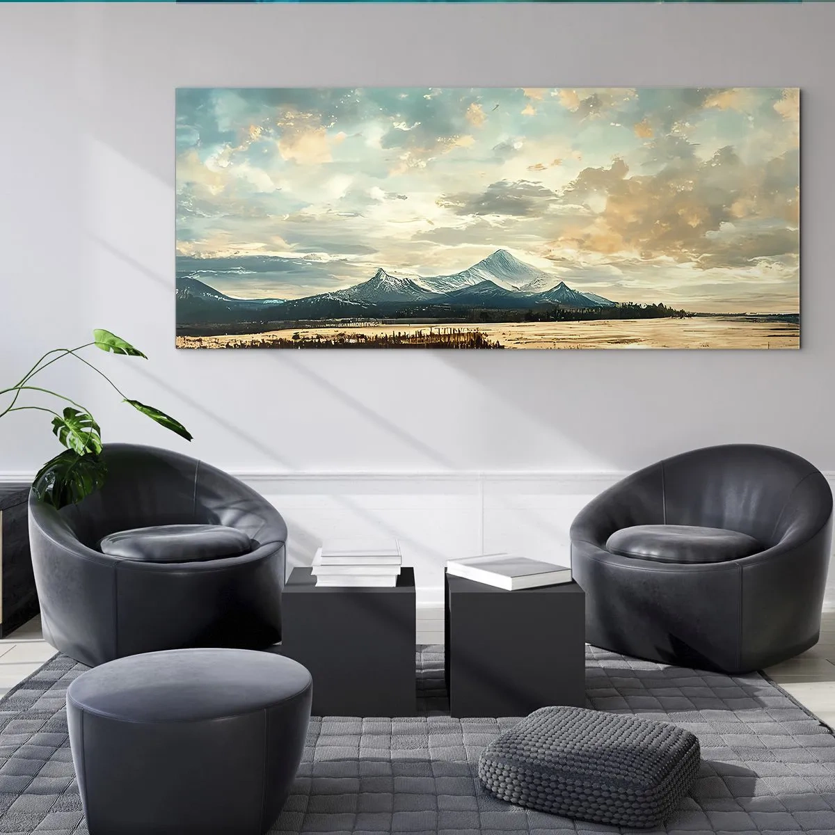 Obraz na skle - Pod ochranou nebe - 100x40 cm