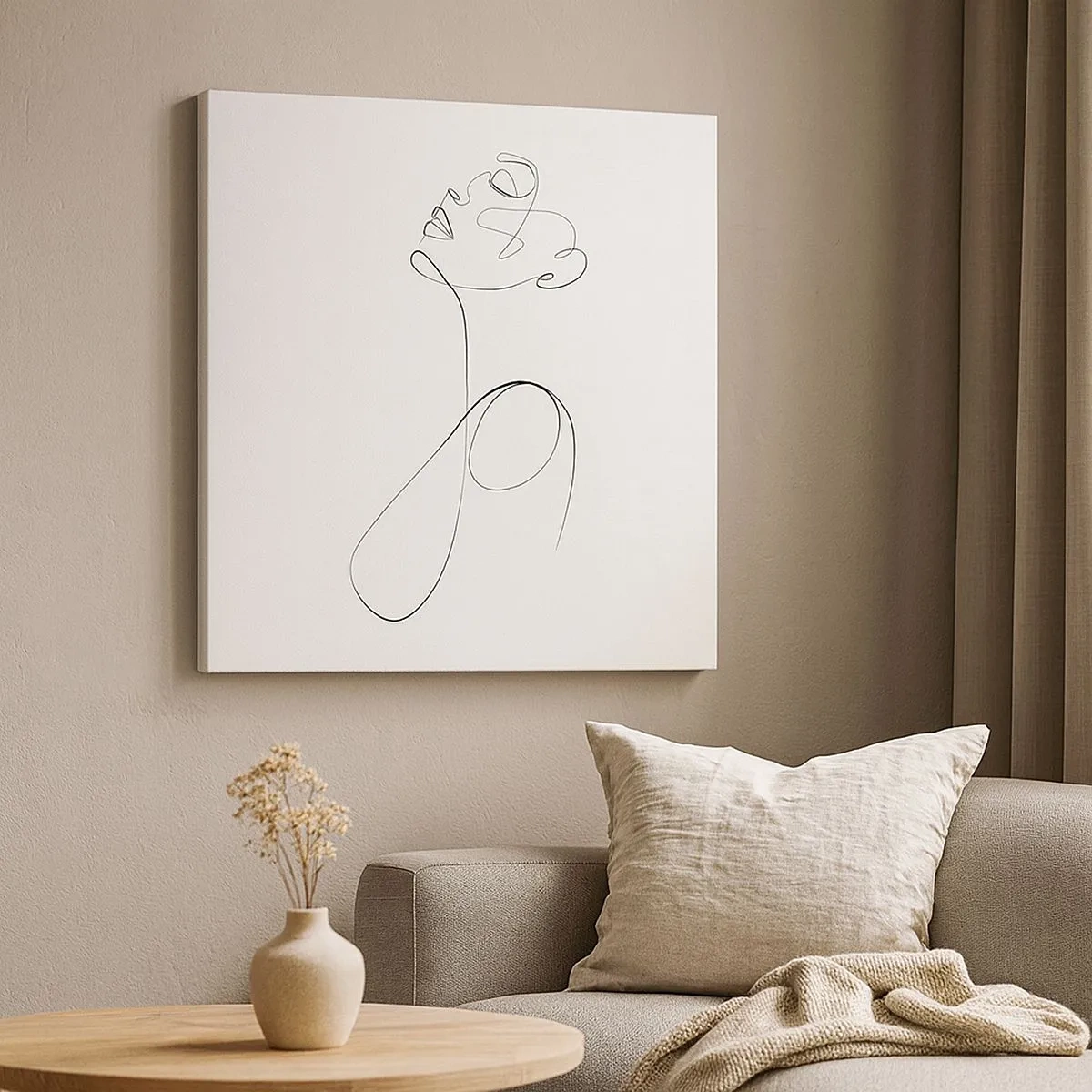 Obraz na plátně - Zamotaná ve snech - 30x30 cm