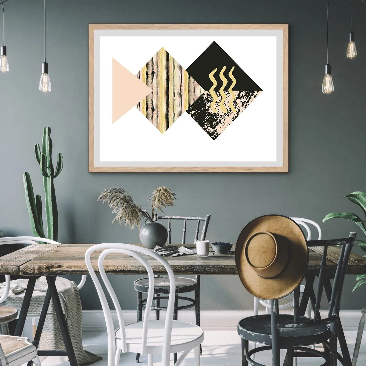 Plakát v rámu světlý dub - Není to tak jednoduché - 100x70 cm