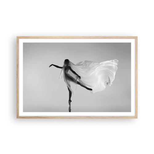 Plakát v rámu světlý dub - Lehkost a půvab - 91x61 cm