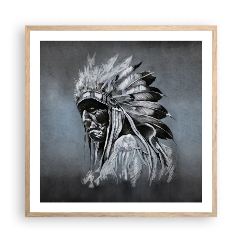 Plakát v rámu světlý dub - Návrat k základům - 60x60 cm