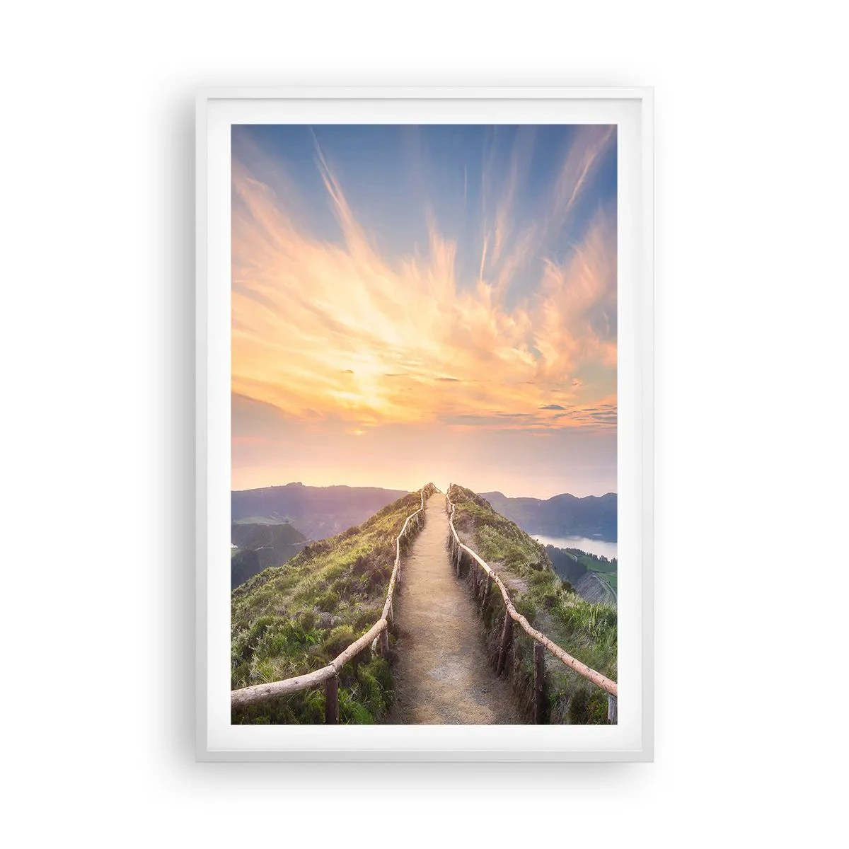 Plakát v bílém rámu - Blízko nebe - 61x91 cm