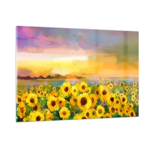 Obraz na skle - Samotné slunce sestoupilo na zem - 120x80 cm