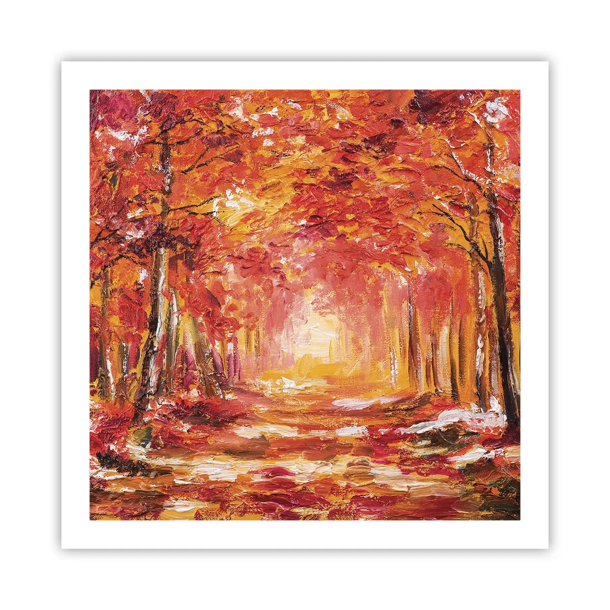 Plakát - Měděný les - 60x60 cm