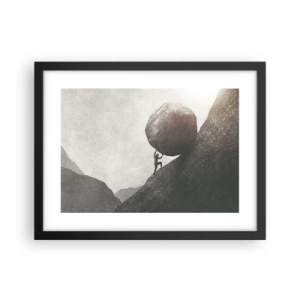 Plakát v černém rámu - Věřím, proti vší naději - 40x30 cm