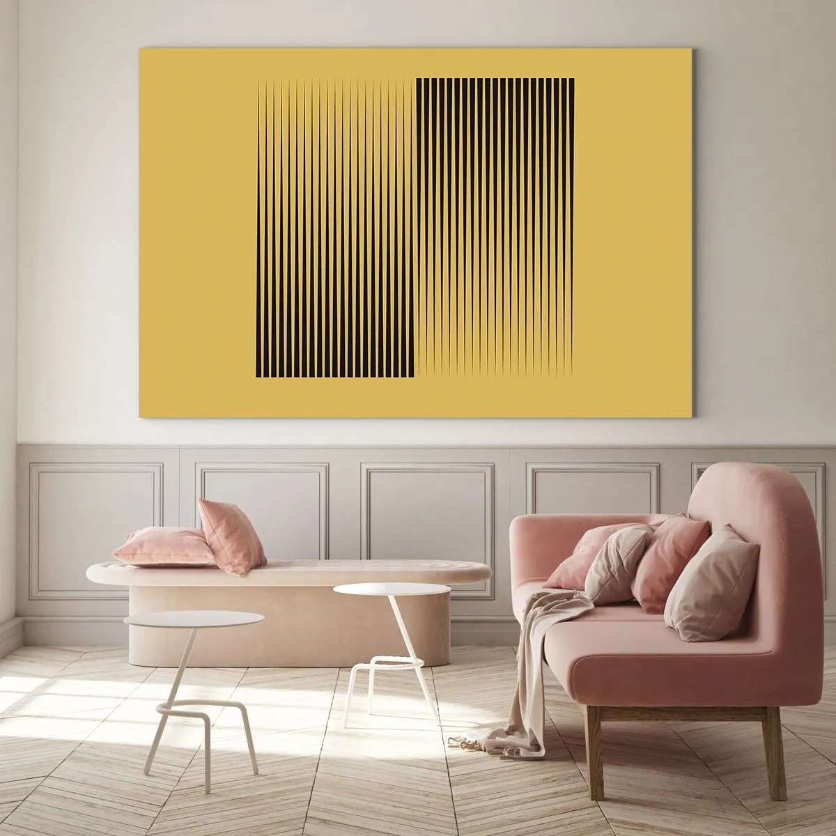 Obraz na skle - Čtverec protikladů - 120x80 cm