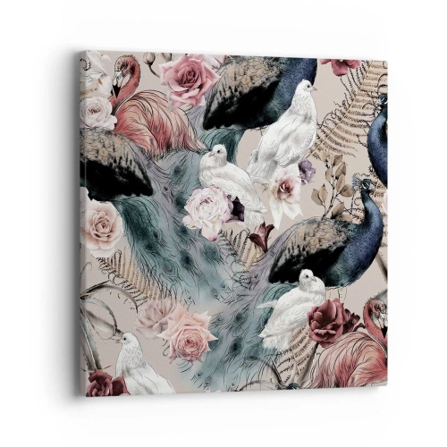 Obraz na plátně - V palácové zahradě - 40x40 cm