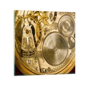 Obraz na skle - Jdi s duchem času - 30x30 cm