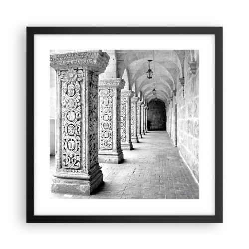 Plakát v černém rámu - Kam...? - 40x40 cm