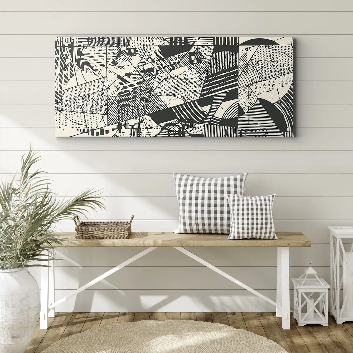 Obraz na plátně - Dynamika současnosti - 90x30 cm