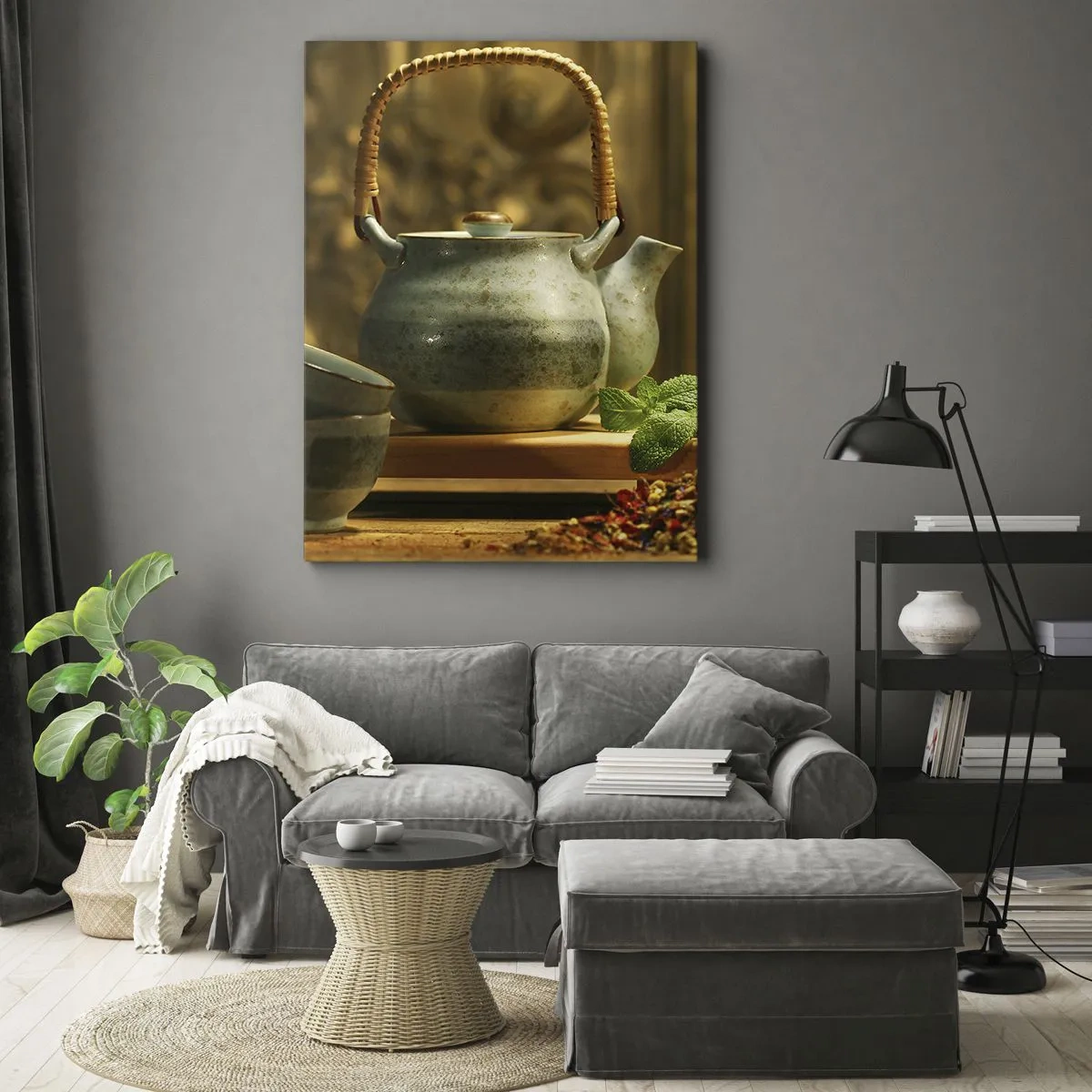 Obraz na plátně - Traktát o pití čaje - 45x80 cm