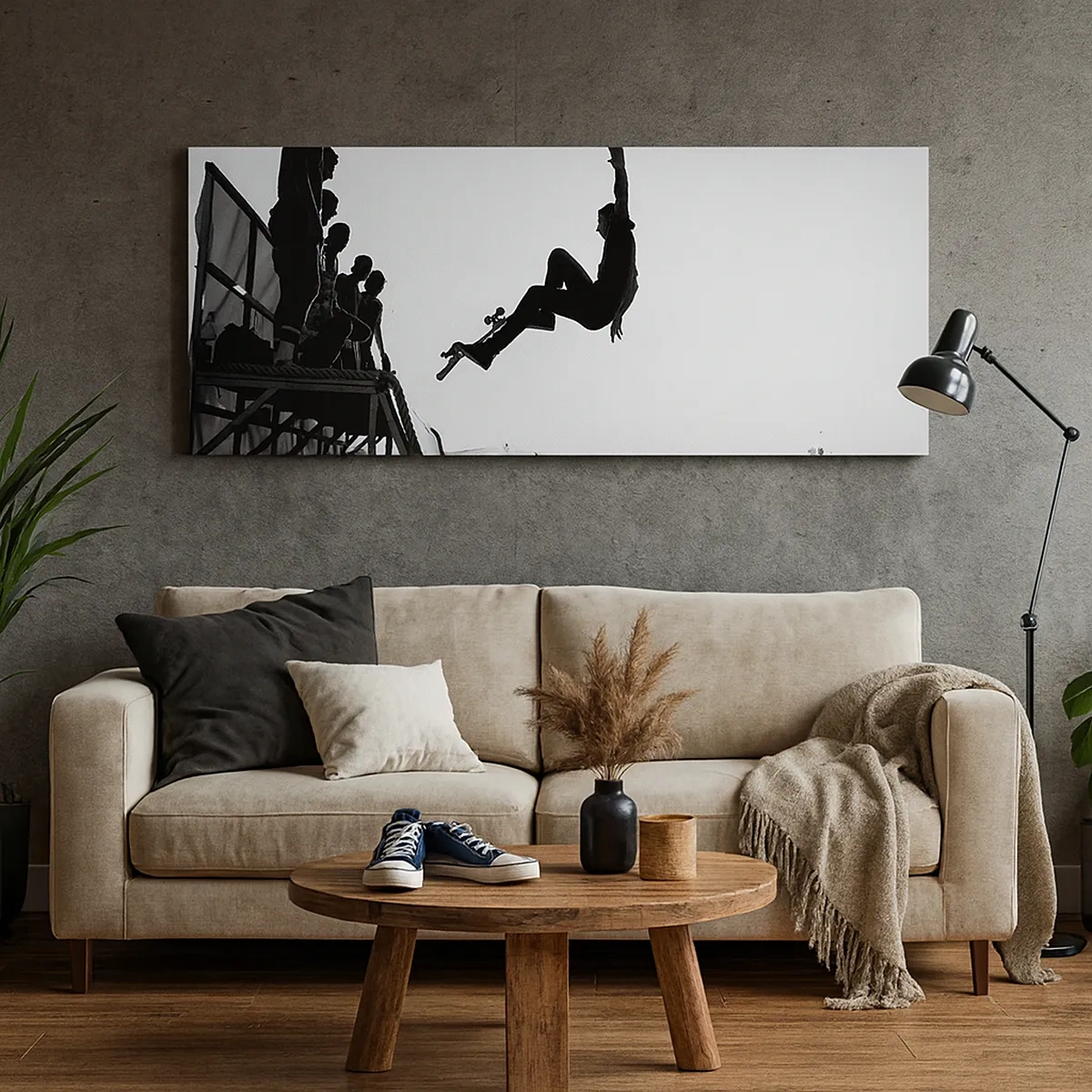 Obraz na plátně - Hrdinové a diváci - 30x30 cm