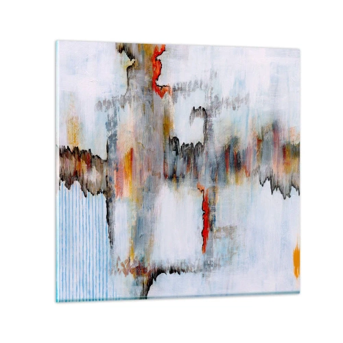 Obraz na skle - Klackem po vodě - 50x50 cm