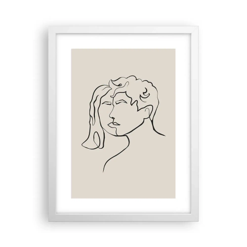 Plakát v bílém rámu - A byla jednota - 30x40 cm