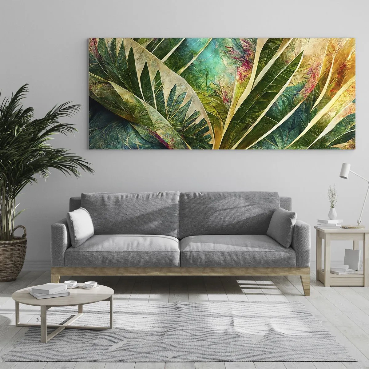 Obraz na skle - Barvy tropů - 100x40 cm