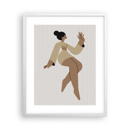 Plakát v bílém rámu - Tvar půvabu - 40x50 cm