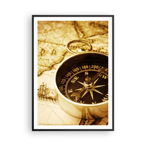 Plakát v černém rámu - Na východ nebo na západ? - 70x100 cm