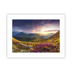 Plakát - Svěžest horského rána - 40x30 cm
