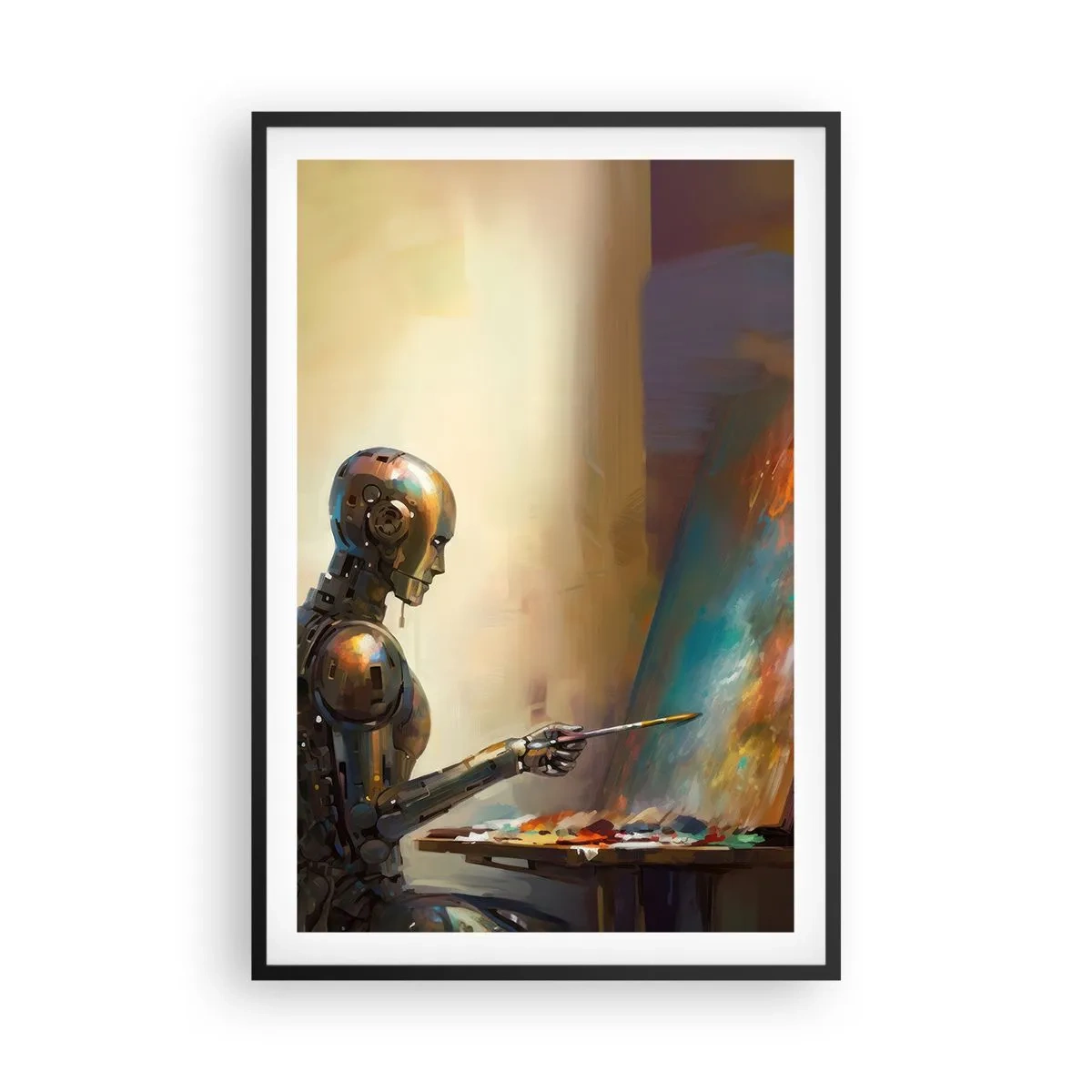 Plakát v černém rámu - Umění budoucnosti - 61x91 cm