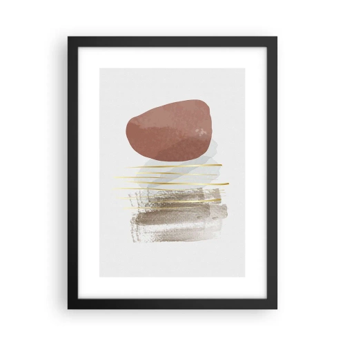 Plakát v černém rámu - Abstraktní kolonáda - 30x40 cm