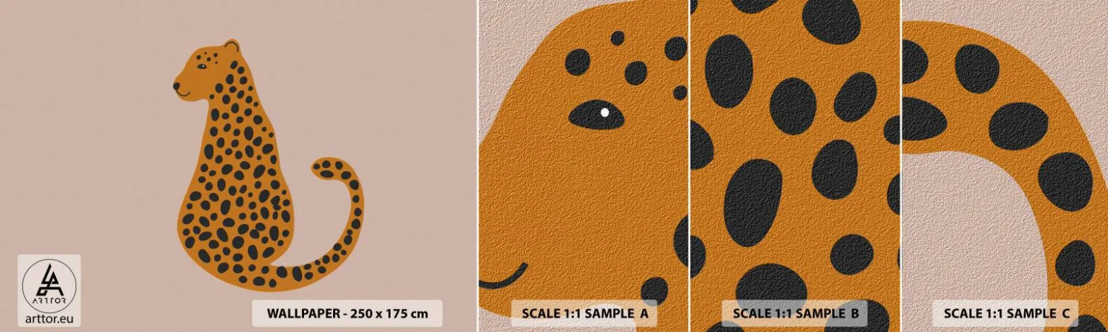 Fototapeta Vzorek Standard Eco - Leopardní vzor je v módě - Pro děti, Panter, Zvířata - 100x30 cm