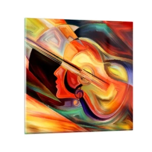 Obraz na skle - Všechno je v pořádku - 60x60 cm