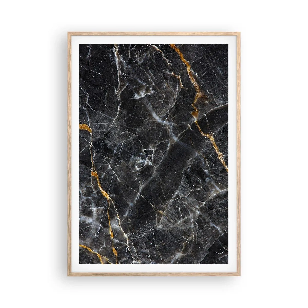 Plakát v rámu světlý dub - Vnitřní život kamene - 70x100 cm