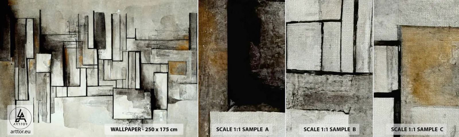 Vzor Fototapety Premium Canvas - Síla jednoduchosti - Kus, Letitý, Pomlčky - 100x30 cm