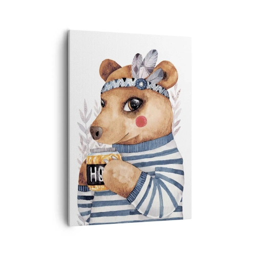 Obraz na plátně - Sladký medvídek - 50x70 cm