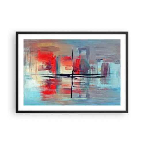 Plakát v černém rámu - Krajina v neznámé dimenzi - 70x50 cm