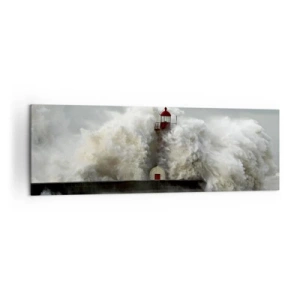 Obraz na plátně - Hněv oceánu - 160x50 cm