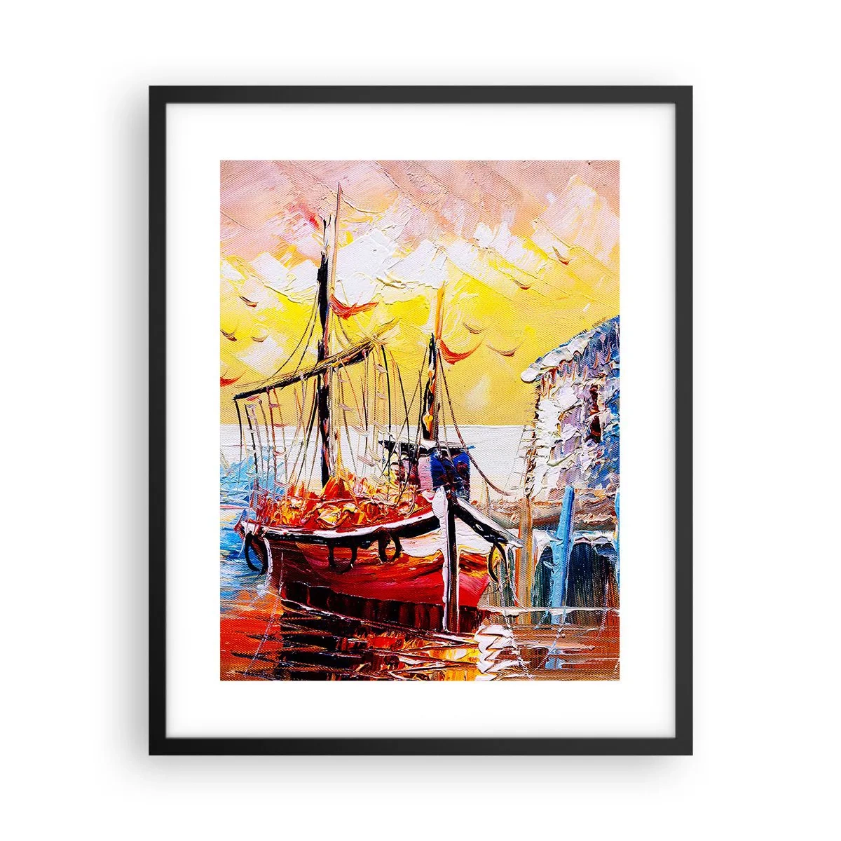 Plakát v černém rámu - Šťastný návrat - 40x50 cm