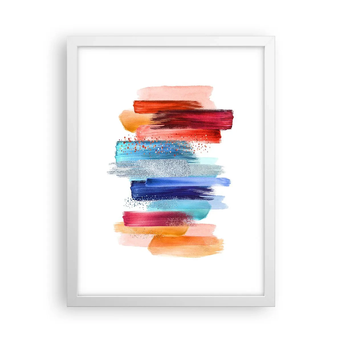 Plakát v bílém rámu - Nahoru a dolů  - 30x40 cm