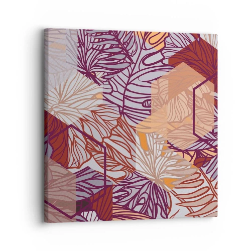 Obraz na plátně - Nemožný vztah mezi geometrií a přírodou - 30x30 cm