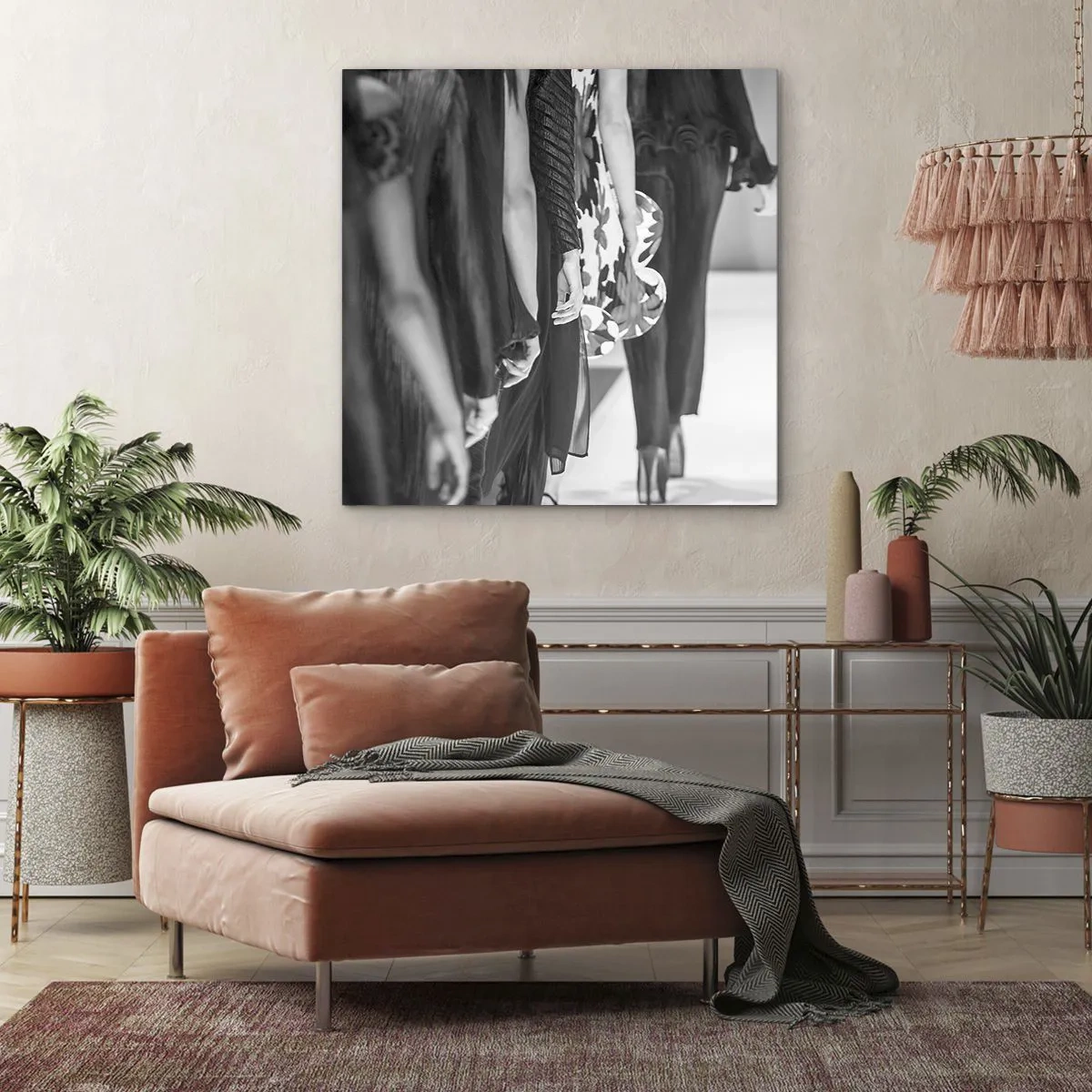 Obraz na plátně - Stylový průvod - 70x70 cm